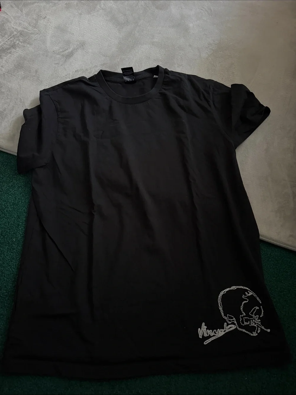 Black Vincent Van Gogh Museum Men's Graphic Crew Neck T-Shirt